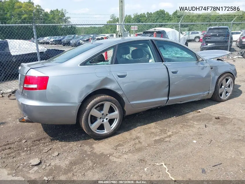 2008 AUDI A6 VIN WAUDH74F78N172586 — фото 4