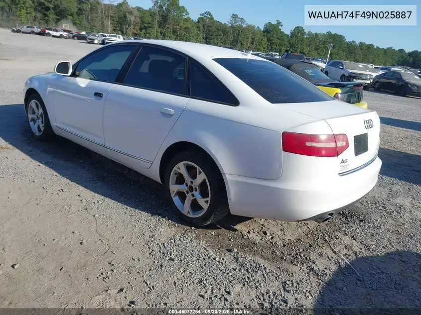2009 AUDI A6 VIN WAUAH74F49N025887 — фото 3