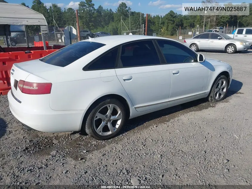 2009 AUDI A6 VIN WAUAH74F49N025887 — фото 4