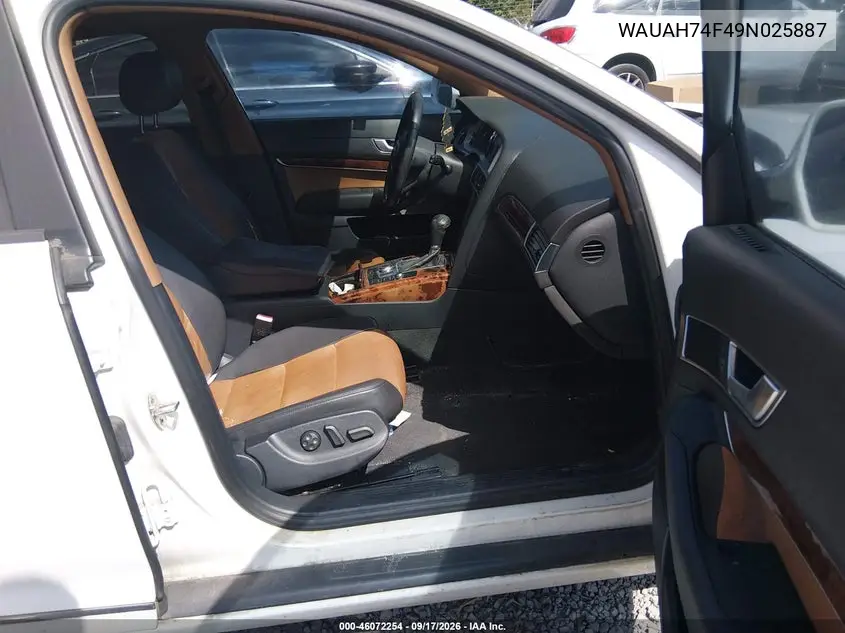 2009 AUDI A6 VIN WAUAH74F49N025887 — фото 5