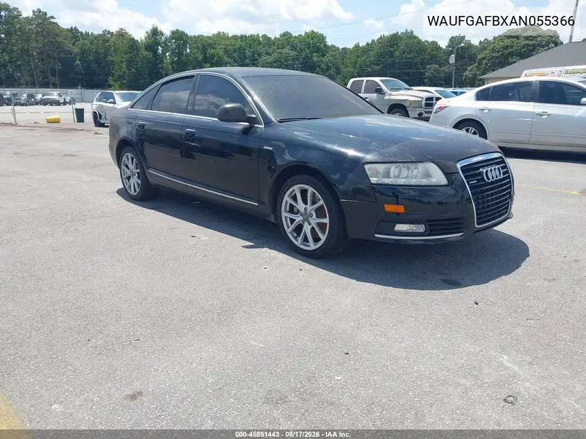 AUDI A6 2010, VIN WAUFGAFBXAN055366