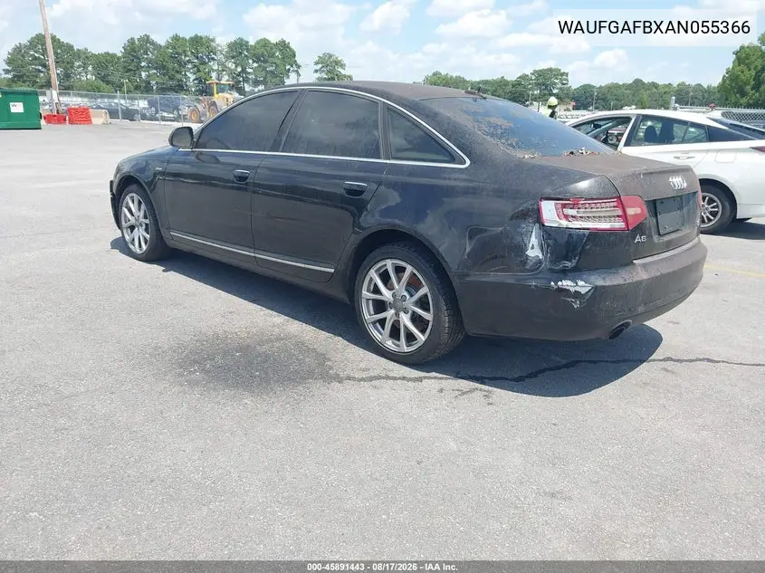 2010 AUDI A6 VIN WAUFGAFBXAN055366 — фото 3