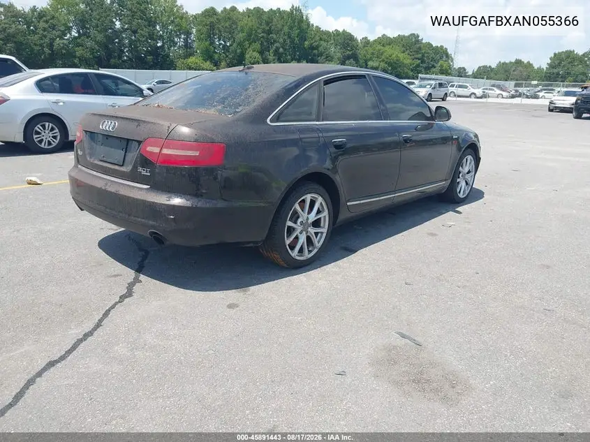 2010 AUDI A6 VIN WAUFGAFBXAN055366 — фото 4