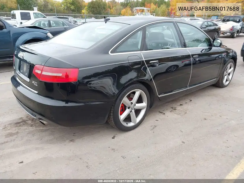 2011 AUDI A6 VIN WAUFGAFB5BN017688 — фото 4
