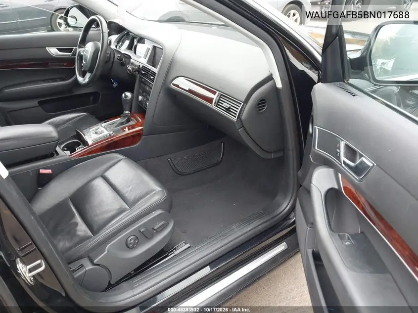 2011 AUDI A6 VIN WAUFGAFB5BN017688 — фото 5