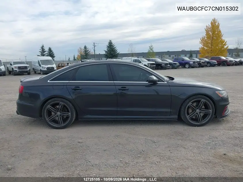 2012 AUDI A6 VIN WAUBGCFC7CN015302 — фото 14