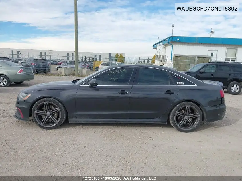 2012 AUDI A6 VIN WAUBGCFC7CN015302 — фото 15