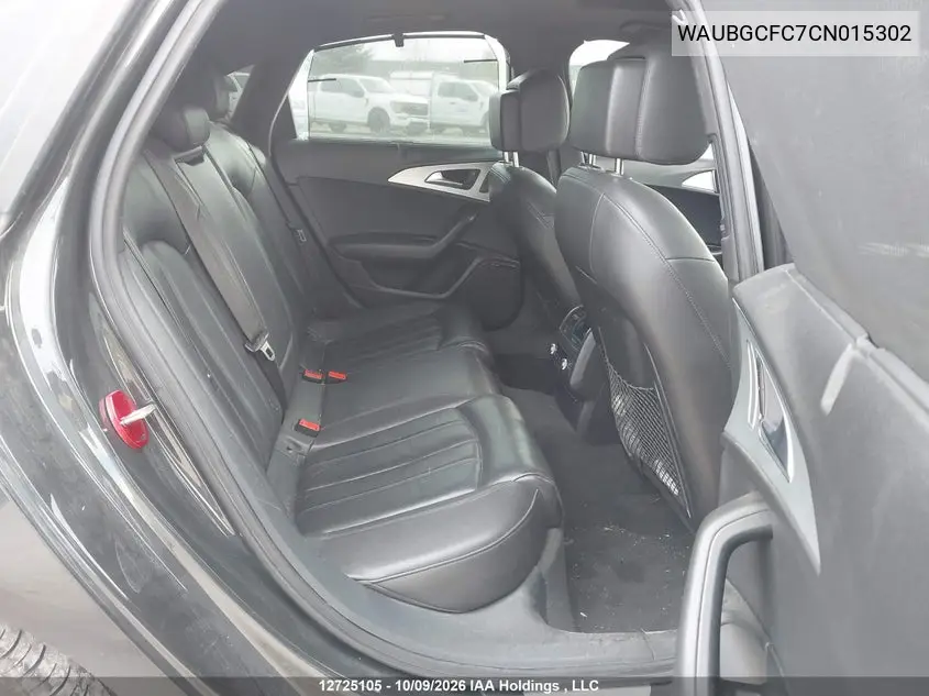 2012 AUDI A6 VIN WAUBGCFC7CN015302 — фото 8