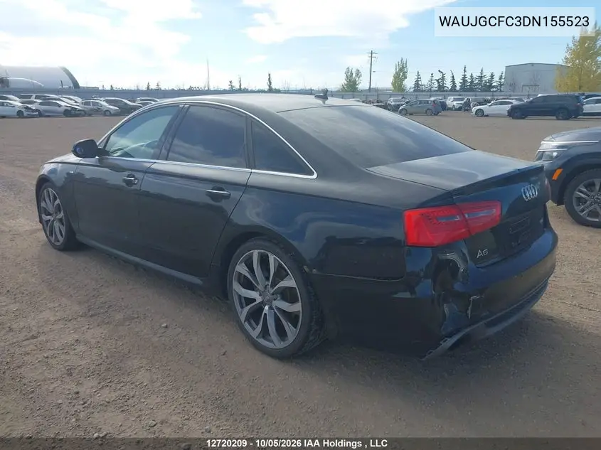 2013 AUDI A6 VIN WAUJGCFC3DN155523 — фото 3