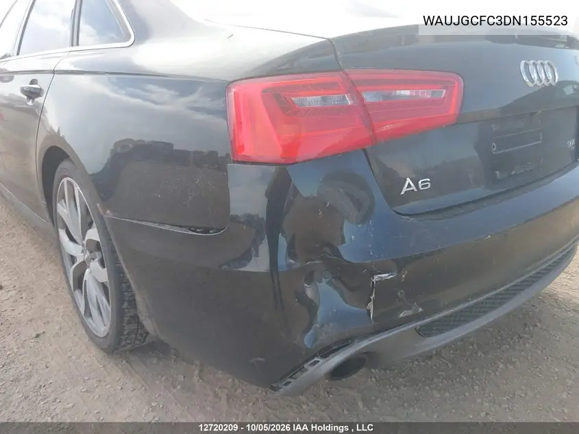 2013 AUDI A6 VIN WAUJGCFC3DN155523 — фото 6