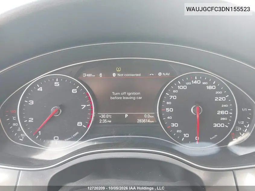 2013 AUDI A6 VIN WAUJGCFC3DN155523 — фото 7