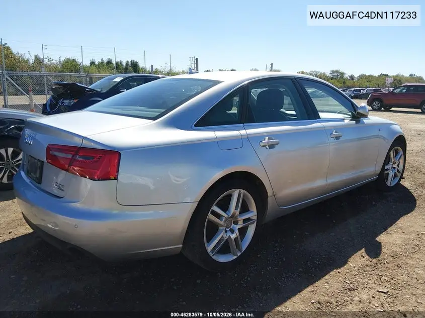 2013 AUDI A6 VIN WAUGGAFC4DN117233 — фото 4