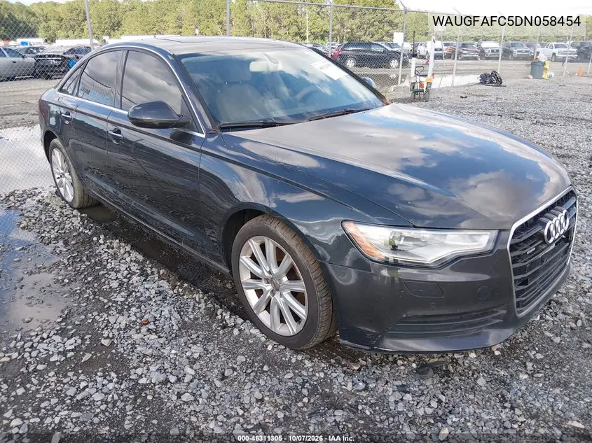 AUDI A6 2013, VIN WAUGFAFC5DN058454