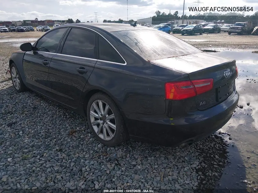 2013 AUDI A6 VIN WAUGFAFC5DN058454 — фото 3