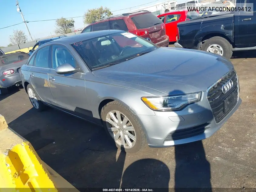 AUDI A6 2013, VIN WAUGFAFC0DN069412