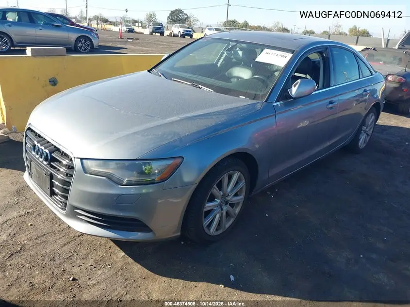 2013 AUDI A6 VIN WAUGFAFC0DN069412 — фото 2