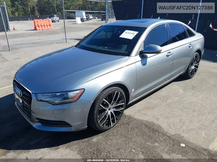 2013 AUDI A6 VIN WAUGFAFC2DN127388 — фото 2