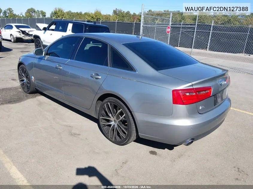 2013 AUDI A6 VIN WAUGFAFC2DN127388 — фото 3