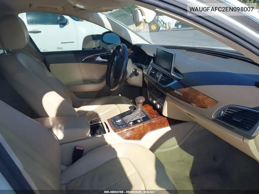 2014 AUDI A6 VIN WAUGFAFC2EN098007 — фото 5