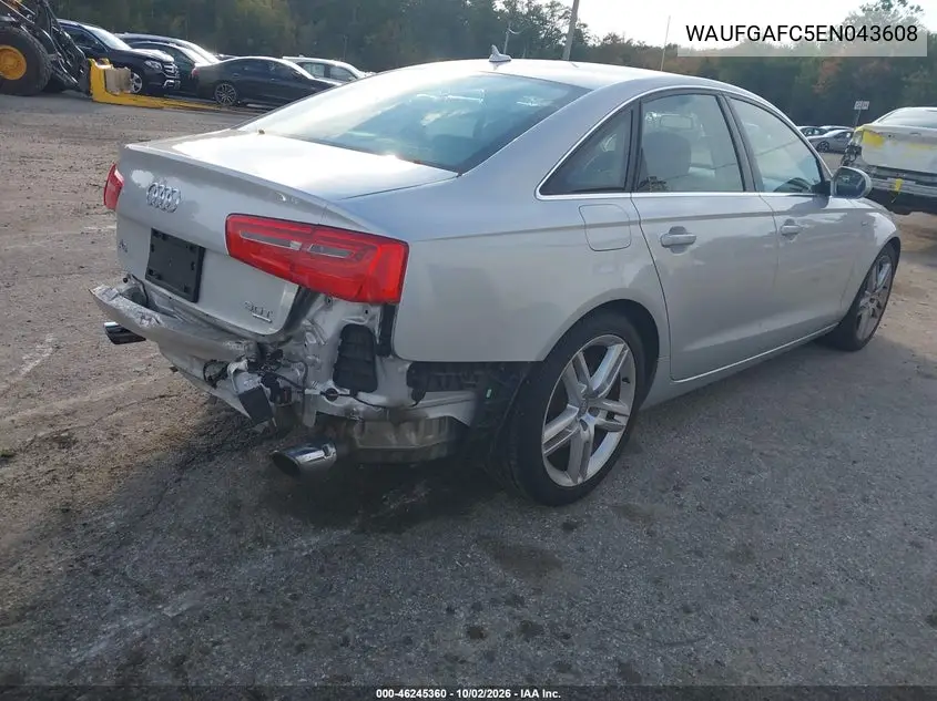 2014 AUDI A6 VIN WAUFGAFC5EN043608 — фото 4