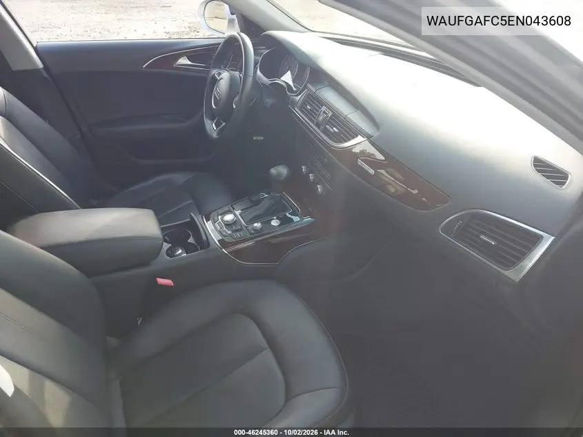 2014 AUDI A6 VIN WAUFGAFC5EN043608 — фото 5