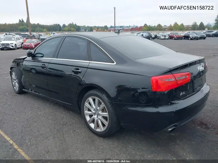 2014 AUDI A6 VIN WAUDFAFC5EN158722 — фото 3
