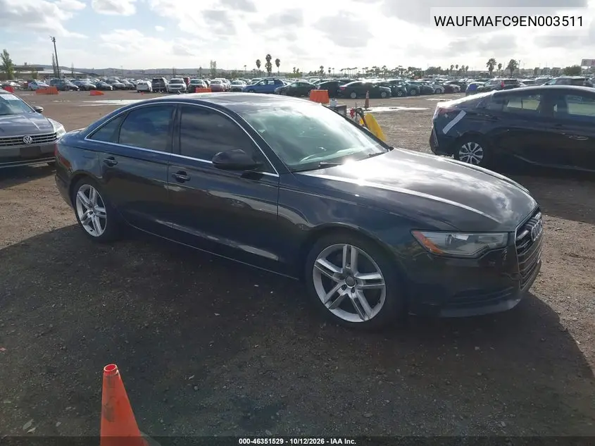 AUDI A6 2014, VIN WAUFMAFC9EN003511