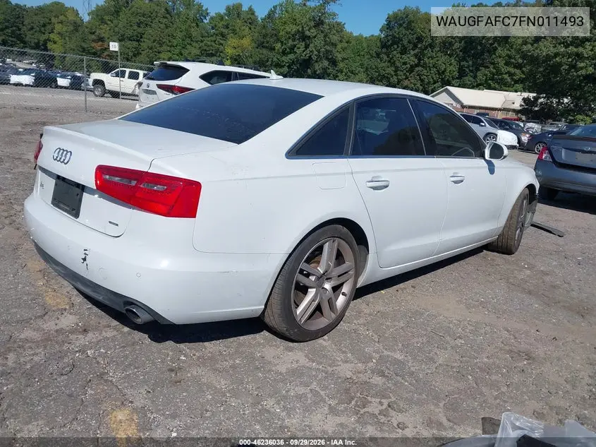 2015 AUDI A6 VIN WAUGFAFC7FN011493 — фото 4