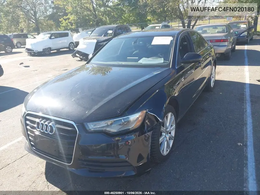 2015 AUDI A6 VIN WAUFFAFC4FN020180 — фото 2