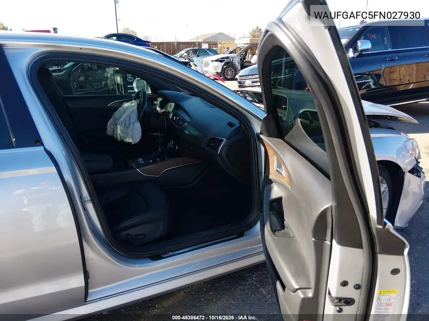 2015 AUDI A6 VIN WAUFGAFC5FN027930 — фото 5