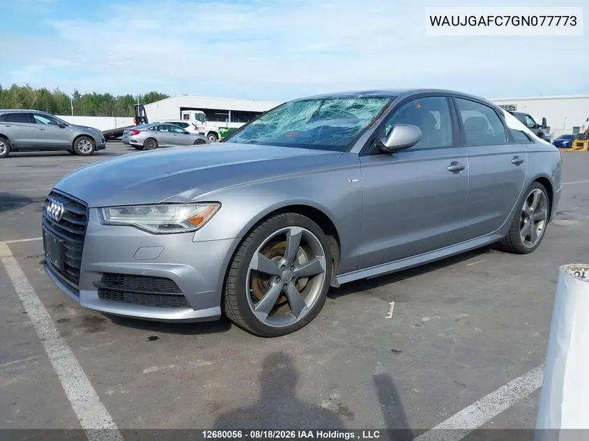 2016 AUDI A6 VIN WAUJGAFC7GN077773 — фото 2