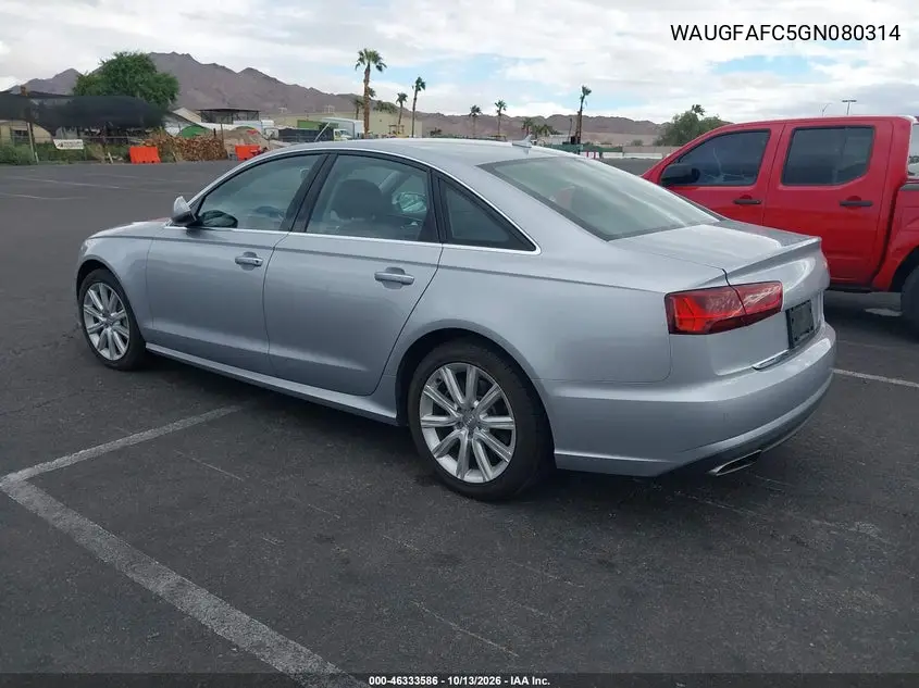 2016 AUDI A6 VIN WAUGFAFC5GN080314 — фото 3