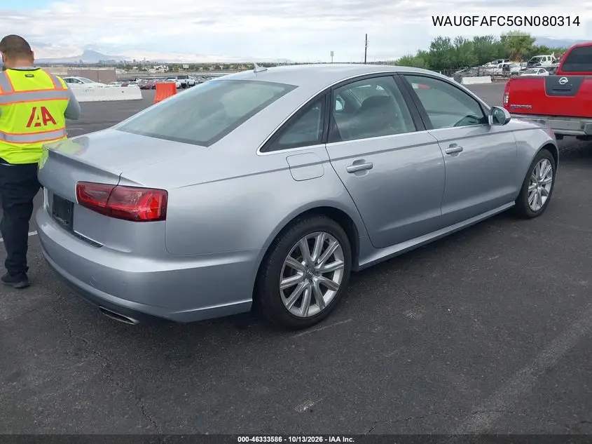 2016 AUDI A6 VIN WAUGFAFC5GN080314 — фото 4