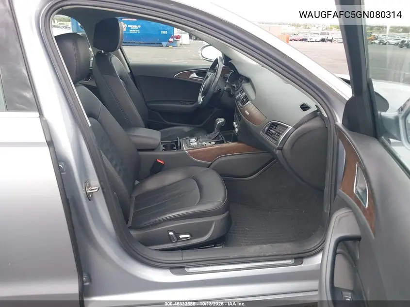 2016 AUDI A6 VIN WAUGFAFC5GN080314 — фото 5