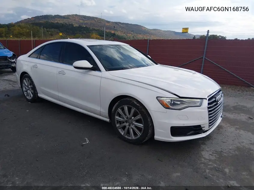 AUDI A6 2016, VIN WAUGFAFC6GN168756