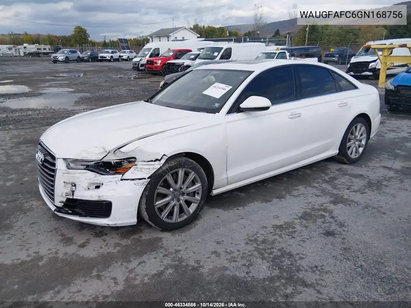2016 AUDI A6 VIN WAUGFAFC6GN168756 — фото 2