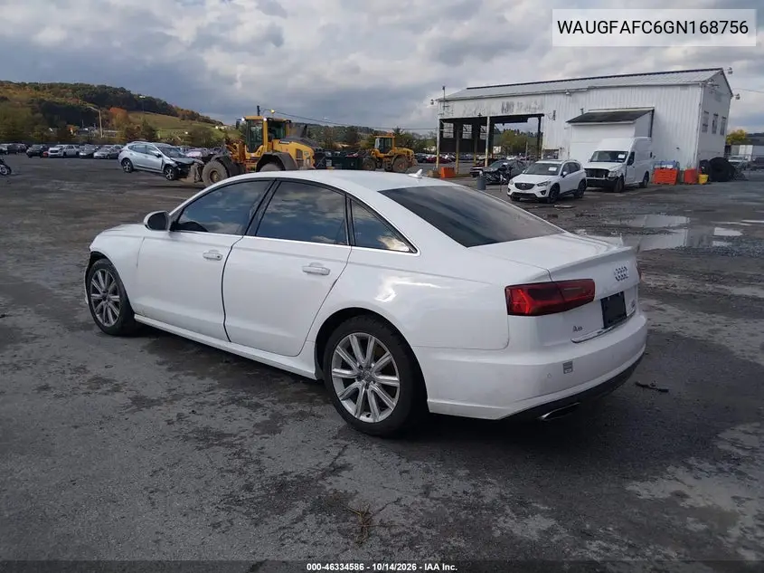 2016 AUDI A6 VIN WAUGFAFC6GN168756 — фото 3