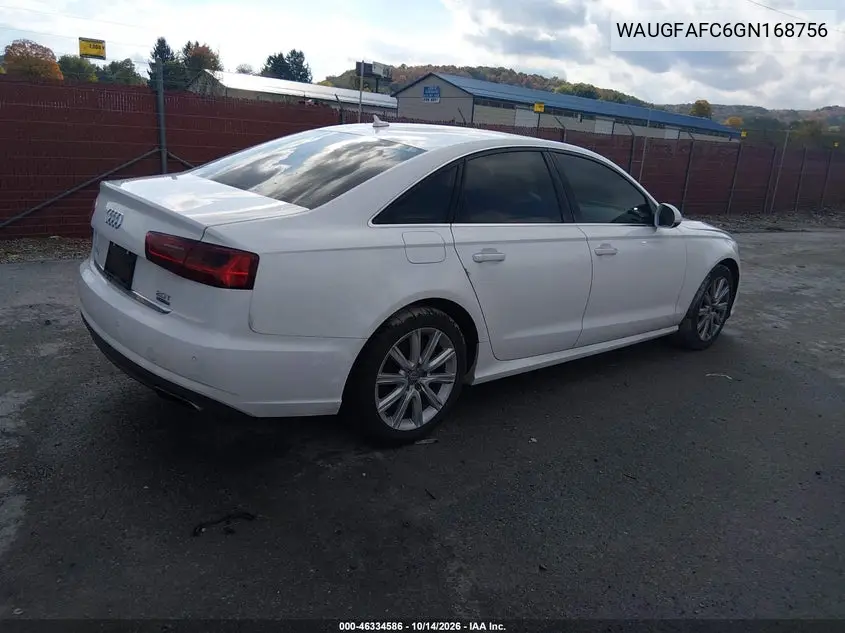 2016 AUDI A6 VIN WAUGFAFC6GN168756 — фото 4