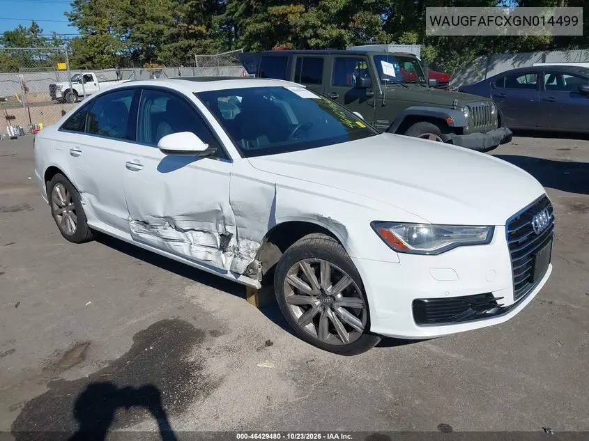 AUDI A6 2016, VIN WAUGFAFCXGN014499