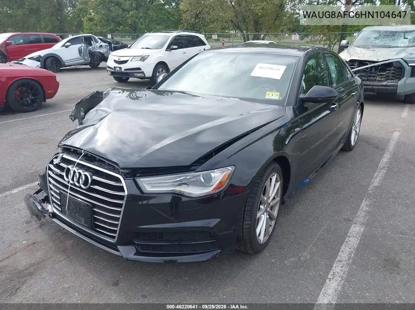 2017 AUDI A6 VIN WAUG8AFC6HN104647 — фото 2