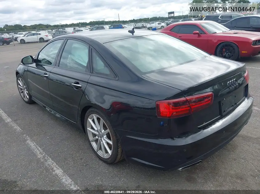 2017 AUDI A6 VIN WAUG8AFC6HN104647 — фото 3
