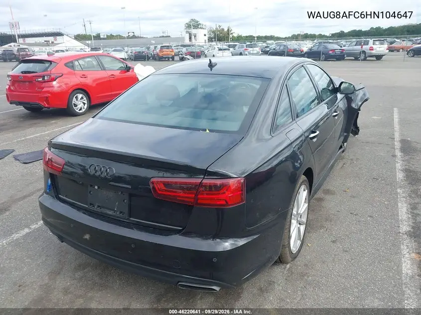 2017 AUDI A6 VIN WAUG8AFC6HN104647 — фото 4
