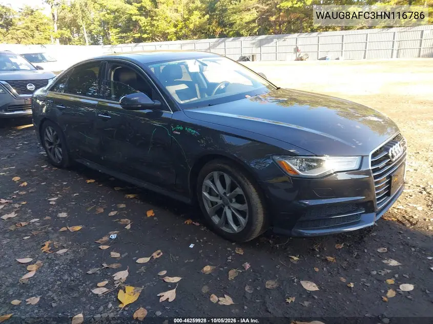 AUDI A6 2017, VIN WAUG8AFC3HN116786