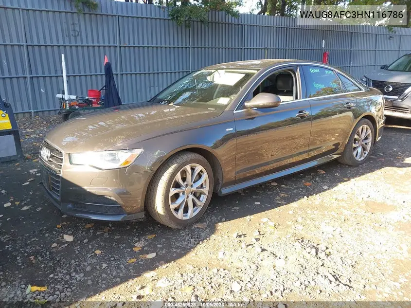 2017 AUDI A6 VIN WAUG8AFC3HN116786 — фото 2