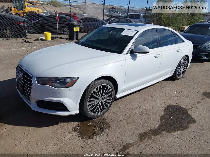 2017 AUDI A6 VIN WAUD8AFC8HN029355 — фото 2