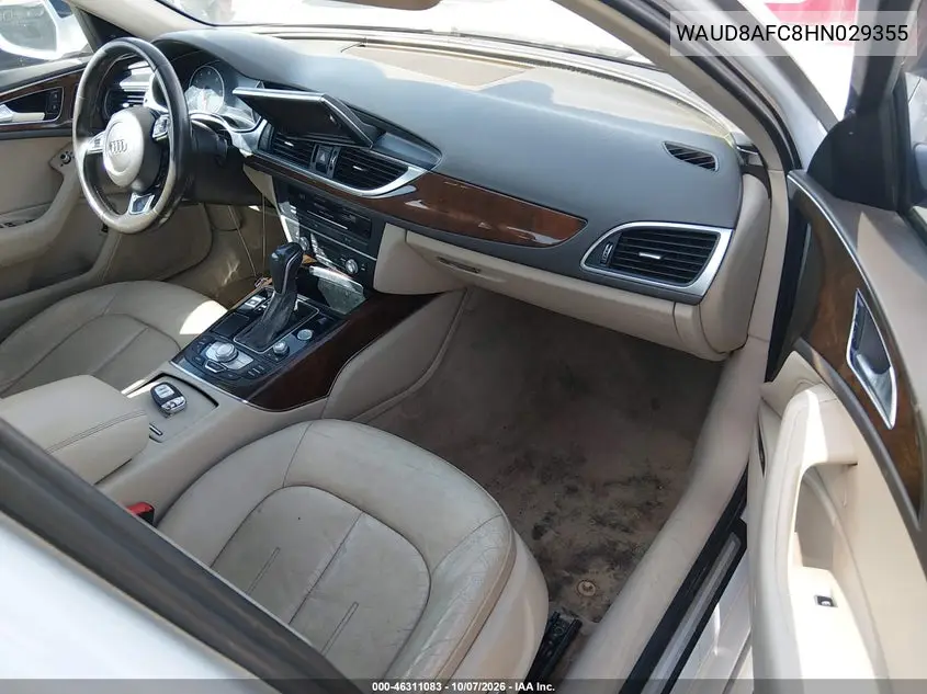 2017 AUDI A6 VIN WAUD8AFC8HN029355 — фото 5