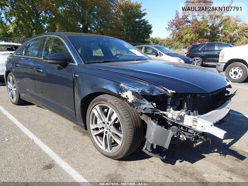 AUDI A6 2019, VIN WAUL2AF28KN107791