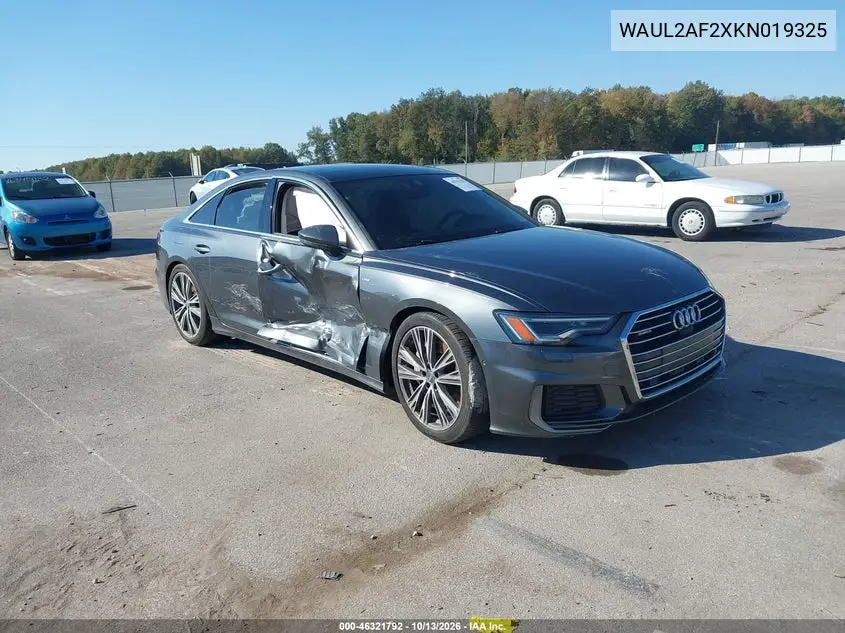AUDI A6 2019, VIN WAUL2AF2XKN019325