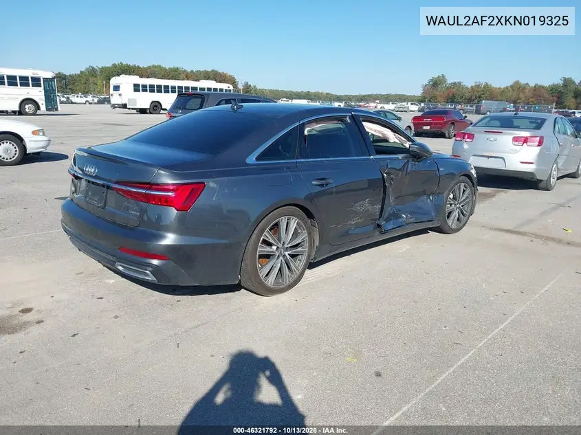 2019 AUDI A6 VIN WAUL2AF2XKN019325 — фото 4