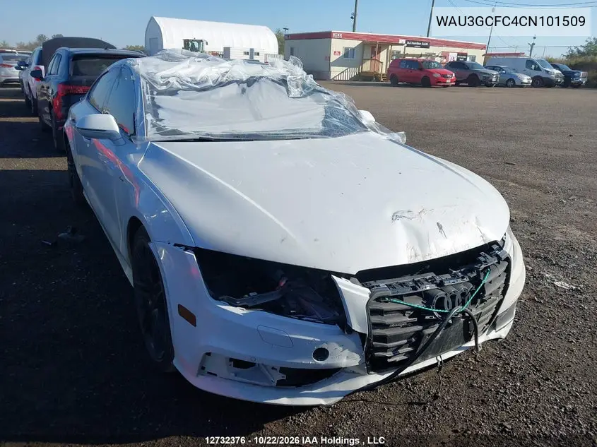 AUDI A7 2012, VIN WAU3GCFC4CN101509